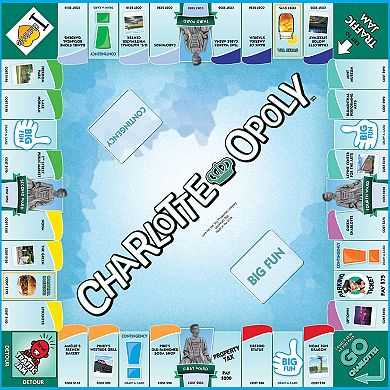 Late For The Sky: Charlotte-Opoly - City Themed Family Board Game