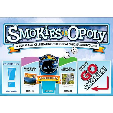 Late For The Sky: Smokies-Opoly - Smokey Mountains Themed Family Board Game