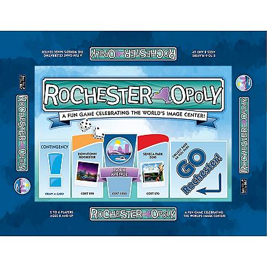 Late For The Sky: Rochester-Opoly - City Themed Family Board Game