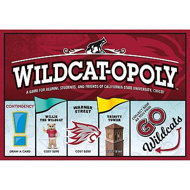 Late For The Sky: Wildcat-Opoly - University Themed Family Board Game