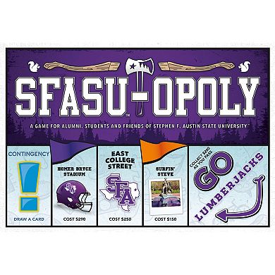 Late For The Sky: SFASU-Opoly - University Themed Family Board Game