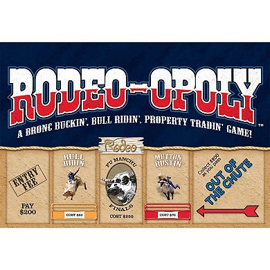 Late For The Sky: Rodeo-Opoly - Themed Family Board Game