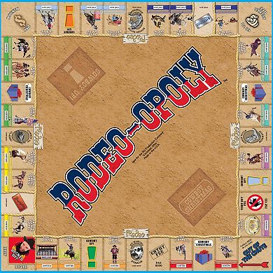 Late For The Sky: Rodeo-Opoly - Themed Family Board Game