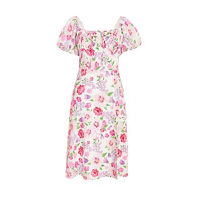 Quiz Women's Woven Floral Midi Dress