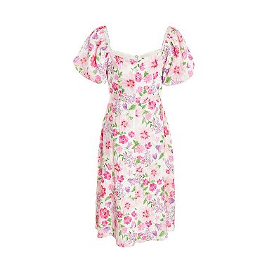 Quiz Women's Woven Floral Midi Dress