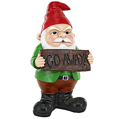 Mr. Bad Attitude Unwelcoming Garden Gnome Statue