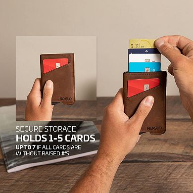 Minimalist Wallet For Men - Rfid Blocking Pop Up Wallet Credit Card Holder