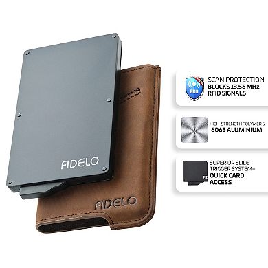 Minimalist Wallet For Men - Rfid Blocking Pop Up Wallet Credit Card Holder