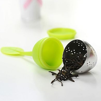 Silicone Handle Tea Infuser Stainless Steel Strainer - 1 Piece