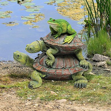 In Good Company, Frog And Turtles Statue