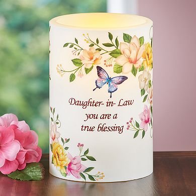 Collections Etc Daughter-in-law You Are A Blessing Led Lighted Battery-operated Candle