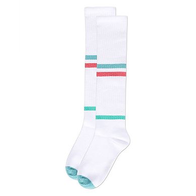 Girls' Multi Colored Stripe Knee High Socks