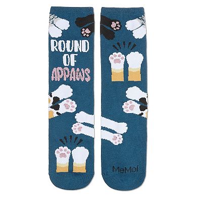 Round Of Appaws Greeting Card Crew Socks