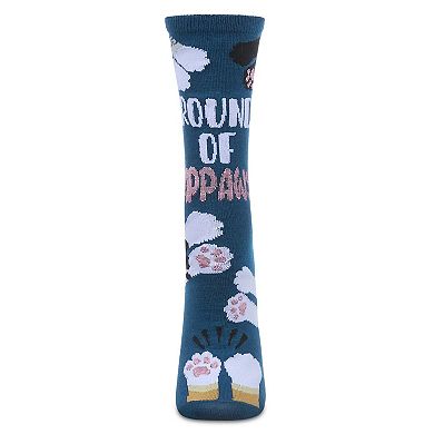 Round Of Appaws Greeting Card Crew Socks