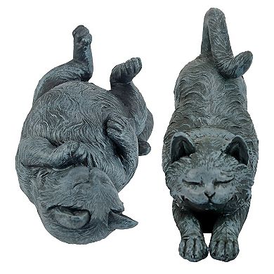 Playful Cats Statue Collection: Set Of Two