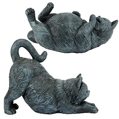 Playful Cats Statue Collection: Set Of Two