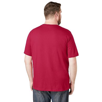 Kingsize Men's Big & Tall Shrink-less Lightweight Crewneck T-shirt