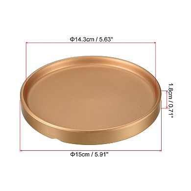 Plant Pot Saucer 6", Ceramic Round Flower Drip Tray For Indoor Outdoor