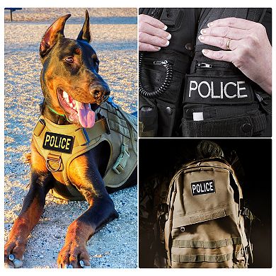 Police Patch With Hook And Loop For Police Vest Clothes Backpacks Hats