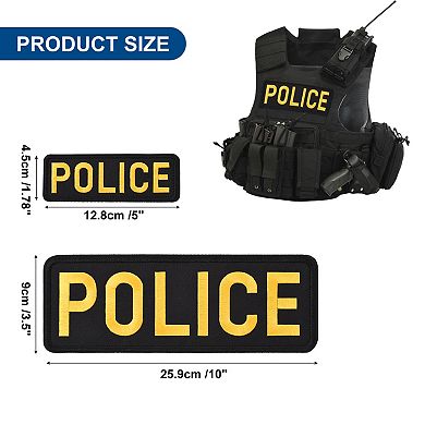 Police Patch With Hook And Loop For Police Vest Clothes Backpacks Hats