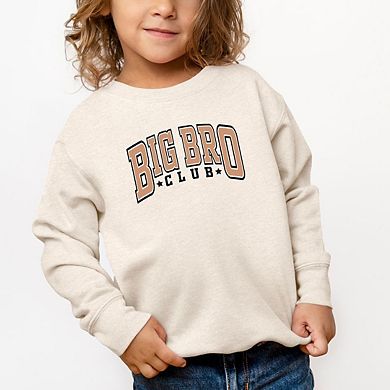 Big Bro Club Stars Toddler Graphic Sweatshirt