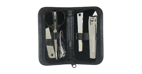 Royce Leather Deluxe Mini Manicure And Pedicure Kit