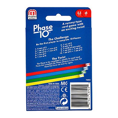 Phase 10 Card Game by Mattel