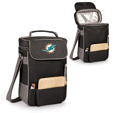 Picnic Time Miami Dolphins Duet Insulated Wine Tote