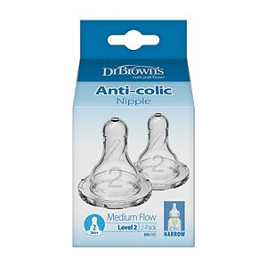 Dr. Brown's Natural Flow 2-pk. Level 2 Standard Nipples