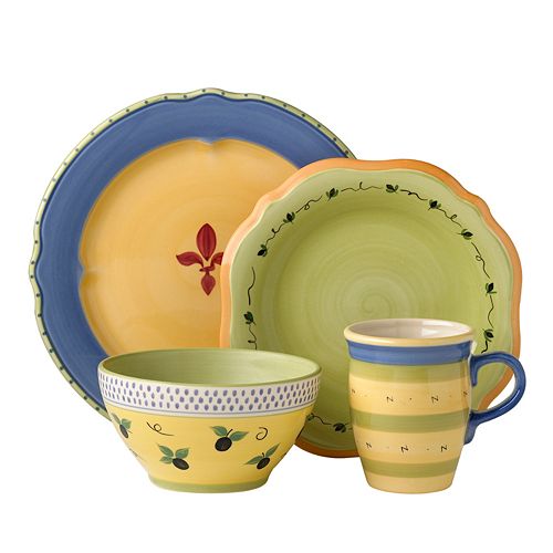 Pfaltzgraff Pistoulet Blue 16 Pc Dinnerware Set 6189