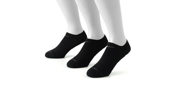 nike socks no show black