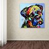 "Mastiff Warrior" Dog Canvas Wall Art