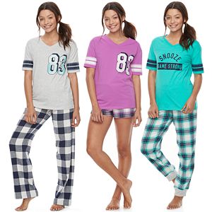 Juniors' SO® Naptime Squad Pajama Separates