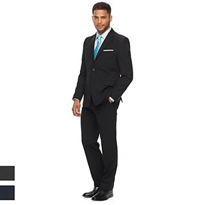 Men's Chaps Performance Series Black Stretch Slim-Fit Suit Separates