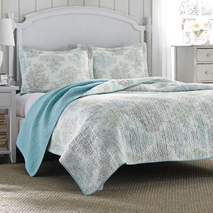 Laura Ashley Lifestyles Saltwater Reversible Quilt Collection