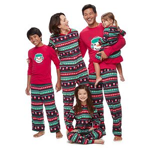 Jammies For Your Families Snowman Fairisle Pajamas