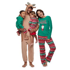 Jammies For Your Families Santa Fairisle Pajamas