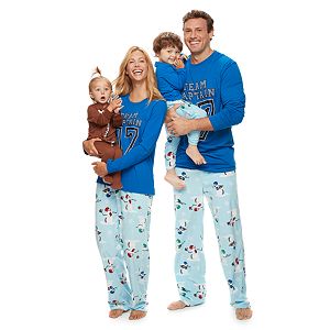 Jammies For Your Families Football Snowmen Pajamas