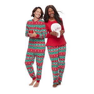 Jammies For Your Families Cheers Fairisle Pajamas