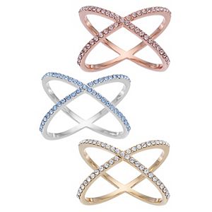 Brilliance X Ring with Swarovski Crystals