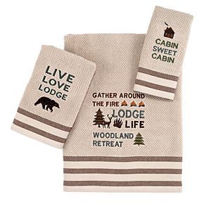 Avanti Cabin Words Bath Towel Collection