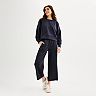 Women's FLX Cropped Pullover Sweatshirt & Cropped Pants Matching Set