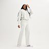 Women's FLX Embrace High-Rise Wide Leg Sweatpants & Cropped Hoodie Matching Set