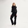 Women's FLX Affirmation High-Waisted Flare Leggings, Tee & Puffer Vest Separates