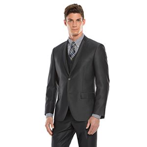 Savile Row Modern-Fit Charcoal Sharkskin Suit Separates - Men