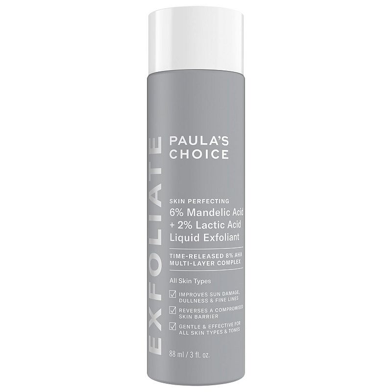Paula's Choice 6% Mandelic Acid + 2% Lactic Acid AHA Liquid Exfoliant for Dark Spots, Textured Skin, Size: 3 FL Oz, None