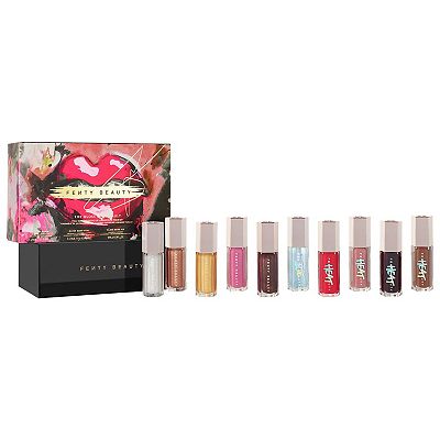 FENTY BEAUTY by Rihanna The Gloss Bomb Vault Full Size Universal Lip Luminizer 10 Piece Set