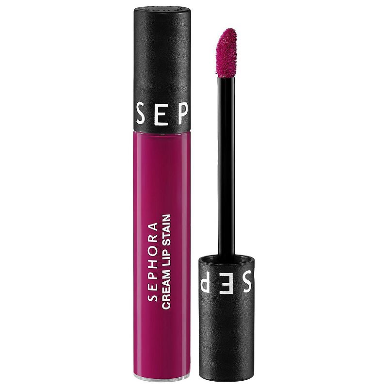 SEPHORA COLLECTION Cream Lip Stain 10HR Liquid Lipstick, Size: .17Oz, 133 Purple