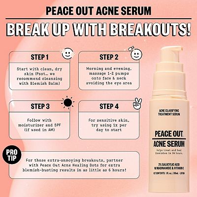Peace Out Salicylic Acid Acne Treatment Serum