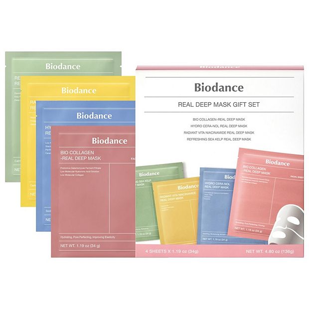 Biodance Real Deep Mask Gift Set - 4 Masks for Pore Care